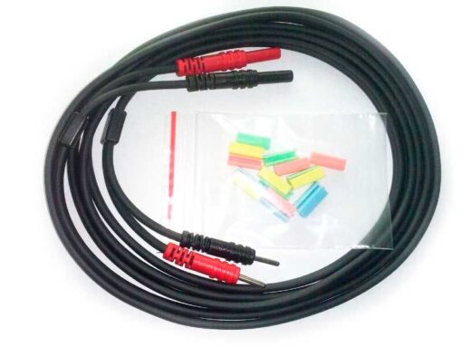 CABLE PACIENTE 2mm Negro con Clips